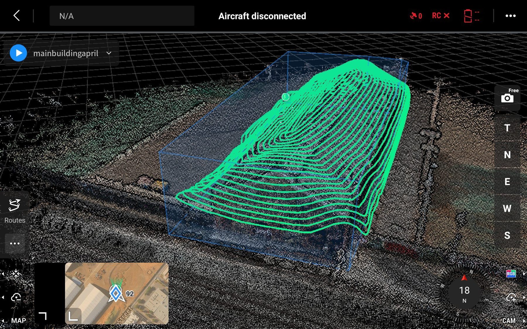 DJI drone building inspection scan mission South Australia